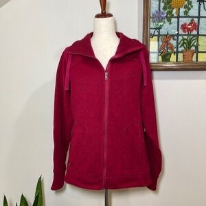 Avalanche Fleece Coat Jacket Red Size Large
